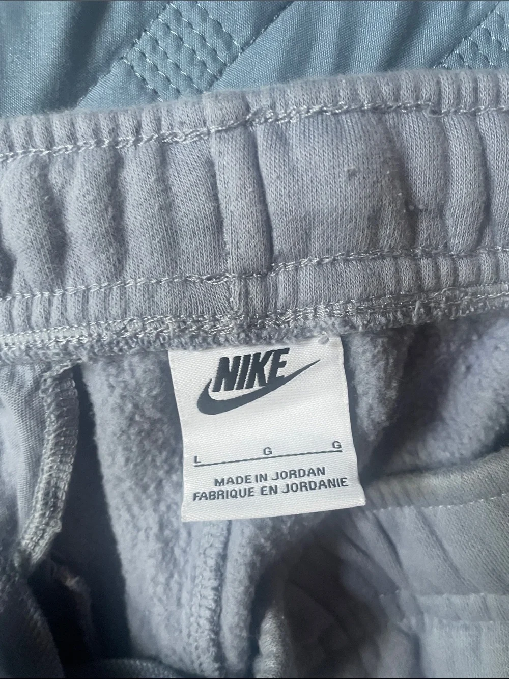 Nike Women’s Blue Fleece Joggers with Swoosh